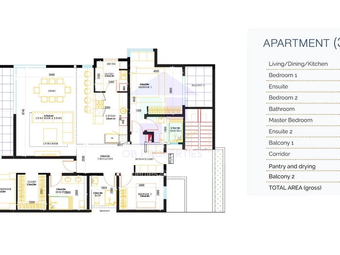 Spacious penthouse